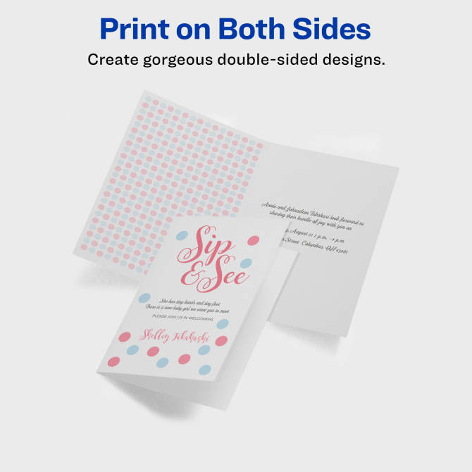 Paper to print cards on sale on